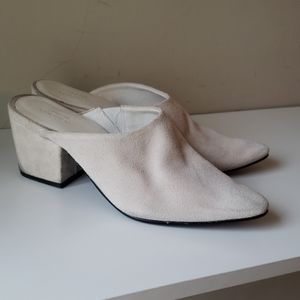 Suede Mules
